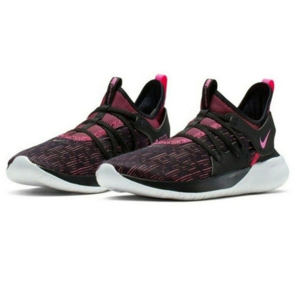 Nike Flex Contact 3 Black Laser Fuchsia White Women's 6